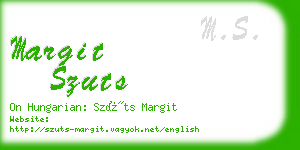 margit szuts business card